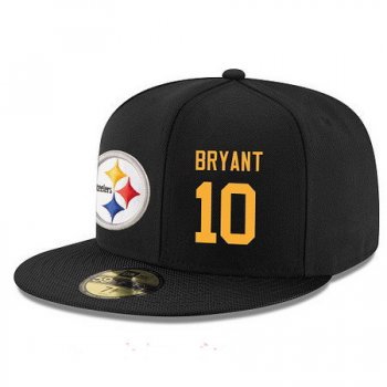 Pittsburgh Steelers #10 Martavis Bryant Snapback Cap NFL Player Black with Gold Number Stitched Hat