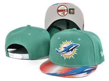 Dolphins Team Logo Aqua Adjustable Hat SF