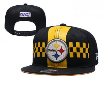 Steelers Team Logo Black 2019 Draft Adjustable Hat YD