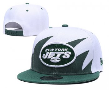 Jets Team Logo Green White Adjustable Hat GS