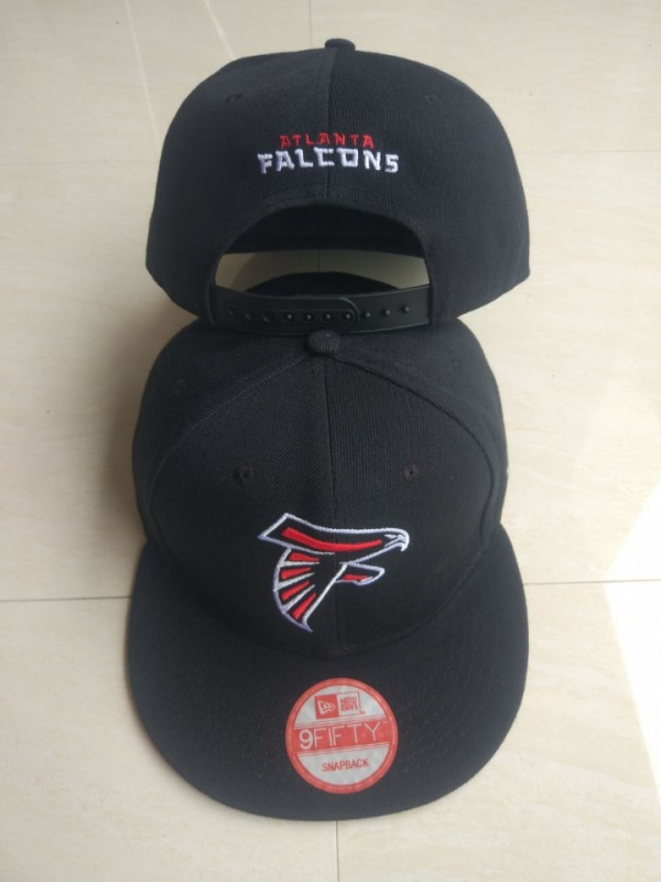 Falcons Team Logo Black Adjustable Hat LT