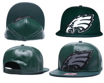 NFL Philadelphia Eagles Team Logo Green Reflective Adjustable Hat