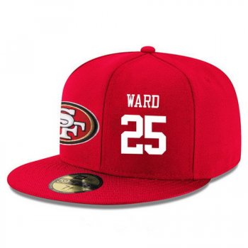 San Francisco 49ers #25 Jimmie Ward Snapback Cap NFL Player Red with White Number Stitched Hat