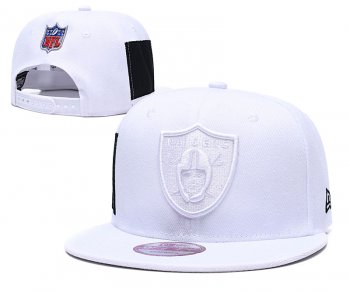 Raiders Team Logo White Adjustable Hat LT