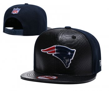 NFL New England Patriots Team Logo Navy Silver Adjustable Hat YD