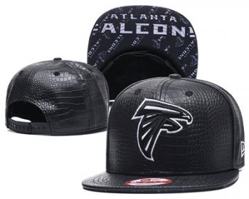 NFL Atlanta Falcons Team Logo Black Snapback Adjustable Hat GS101