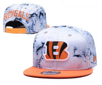 Bengals Team Logo Smoke Orange Adjustable Hat TX