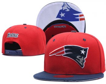 NFL New England Patriots Team Logo Red Snapback Adjustable Hat LT03