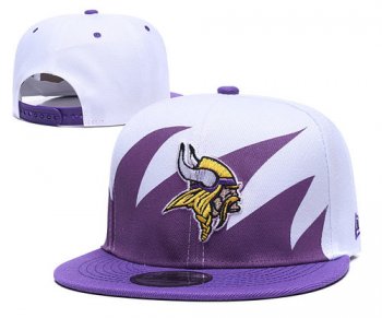 NFL Minnesota Vikings Team Logo Purple White Adjustable Hat