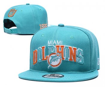 Dolphins Team Logo Aqua 1966 Anniversary Adjustable Hat YD