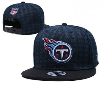 Titans Team Logo Navy Black Adjustable Hat TX