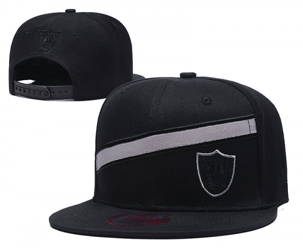 Raiders Team Logo Black Adjustable Hat LT