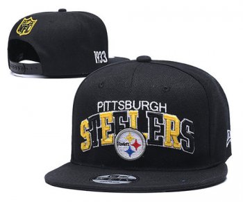 Steelers Team Logo Black 1933 Anniversary Adjustable Hat YD