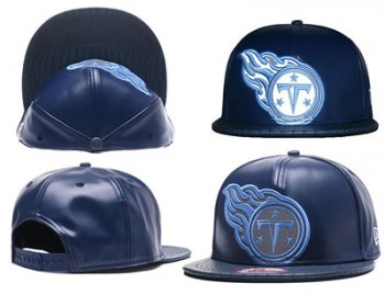 NFL Tennessee Titans Team Logo Navy Reflective Snapback Adjustable Hat G456