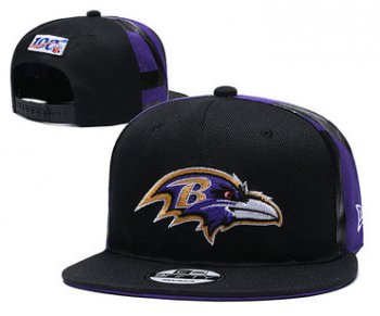 Ravens Team Logo Black 2019 Draft 100th Season Adjustable Hat YD