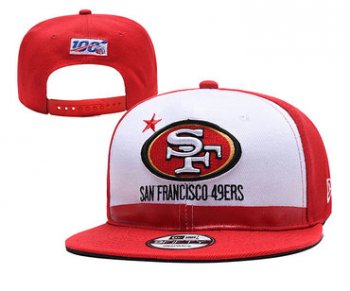 49ers Team Logo Red 2019 Draft Adjustable Hat YD