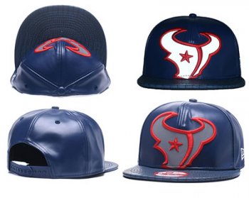 NFL Houston Texans Team Logo Navy Reflective Adjustable Hat Q12