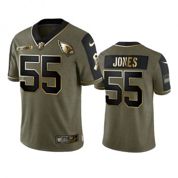 Arizona Cardinals Chandler Jones Olive Gold 2021 Salute To Service Limited Jersey