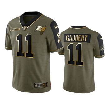 Tampa Bay Buccaneers Blaine Gabbert Olive Gold 2021 Salute To Service Limited Jersey