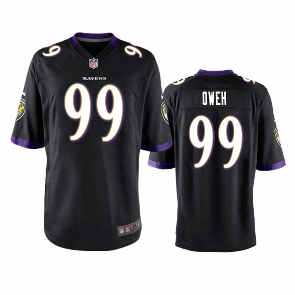 Baltimore Ravens Jayson Oweh Black Game Jersey