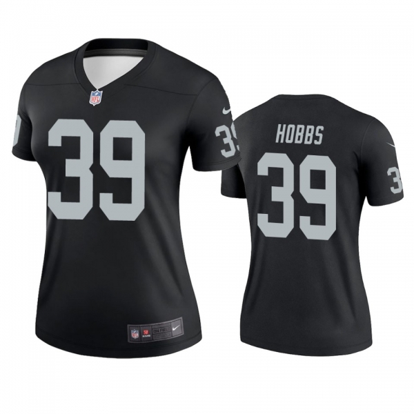 Women's Las Vegas Raiders Nate Hobbs Black Legend Jersey