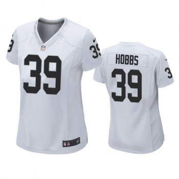 Women's Las Vegas Raiders Nate Hobbs White Game Jersey