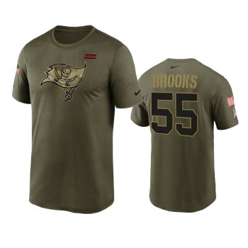 Tampa Bay Buccaneers Derrick Brooks Olive 2021 Salute To Service T-Shirt