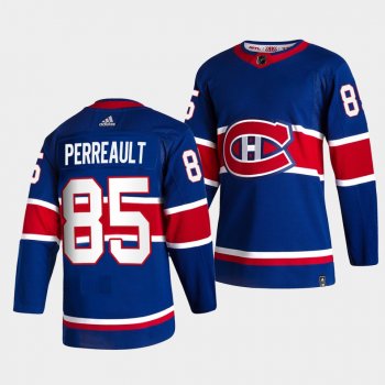 Mathieu Perreault #85 Canadiens 2021 Reverse Retro Special Edition Blue Jersey