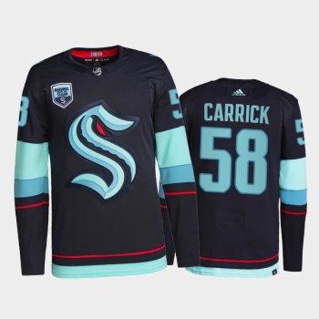 Seattle Kraken Connor Carrick #58 Home 2021-22 Authentic Jersey Navy