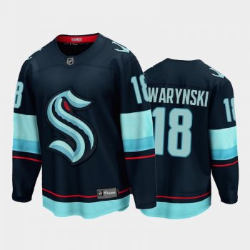 Seattle Kraken #18 Carsen Twarynski Home Navy 2021-22 32nd Club Jersey