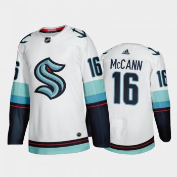 Seattle Kraken Jared McCann Away 2021-22 White Authentic Jersey