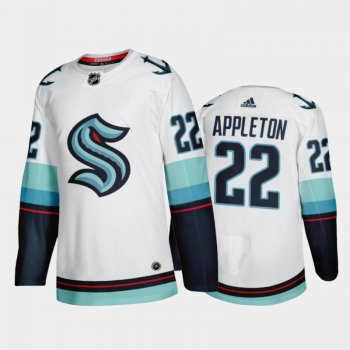 Seattle Kraken Mason Appleton Away 2021-22 White Authentic Jersey