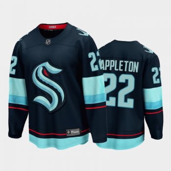 Seattle Kraken #22 Mason Appleton Home Navy 2021-22 32nd Club Jersey