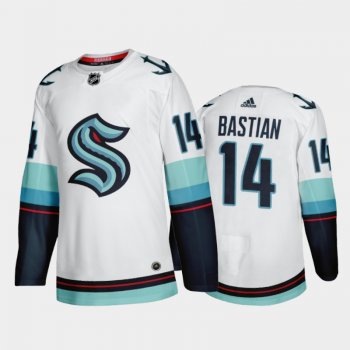 Seattle Kraken Nathan Bastian Away 2021-22 White Authentic Jersey