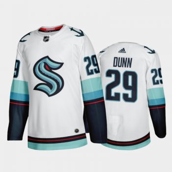 Seattle Kraken Vince Dunn Away 2021-22 White Authentic Jersey