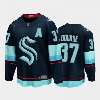 Seattle Kraken #37 Yanni Gourde Home Navy 2021-22 32nd Club Jersey