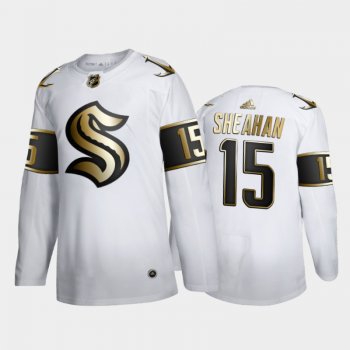 Seattle Kraken Riley Sheahan #15 Authentic Golden Edition White Jersey