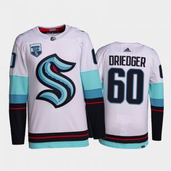 Seattle Kraken Chris Driedger #60 Away 2021-22 Authentic Jersey White