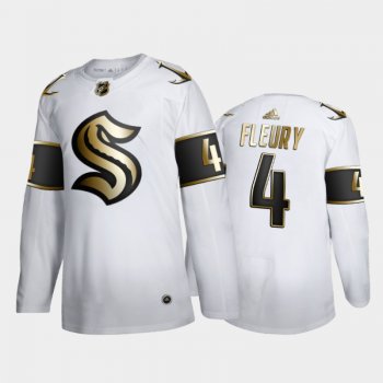 Seattle Kraken Haydn Fleury #4 Golden Edition 2021 Expansion Draft Jersey White