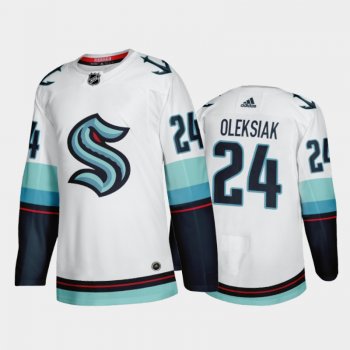 Seattle Kraken Jamie Oleksiak #24 Away 2021-22 Authentic Jersey White