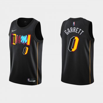 Miami Heat #0 Marcus Garrett 2021-22 NBA 75th Anniversary City Black Jersey