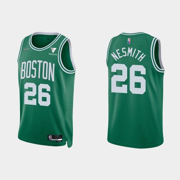 Boston Celtics Aaron Nesmith #26 Nike 2021/22 75th Anniversary Diamond Kelly Green Jersey Icon