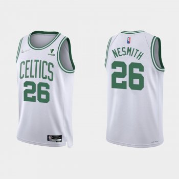 Boston Celtics Aaron Nesmith #26 Nike 2021/22 75th Anniversary Diamond White Jersey Association