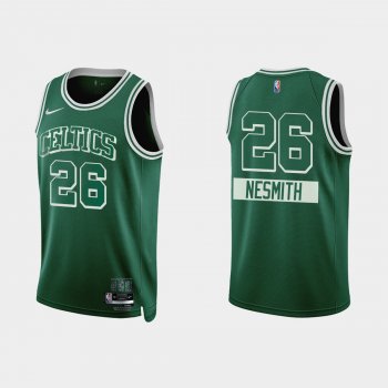 Celtics Aaron Nesmith #26 Nike City Edition 75th Anniversary Green Jersey