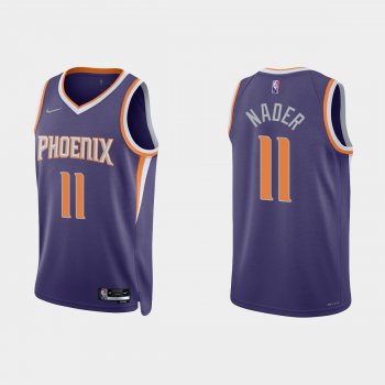 Phoenix Suns Abdel Nader #11 Nike 2021/22 75th Anniversary Diamond Purple Jersey Icon