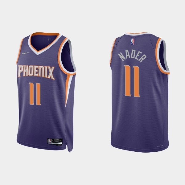 Phoenix Suns Abdel Nader #11 Nike 2021/22 75th Anniversary Diamond Purple Jersey Icon