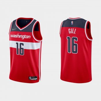 Washington Wizards Anthony Gill #16 Nike 2021/22 75th Anniversary Diamond Red Jersey Icon