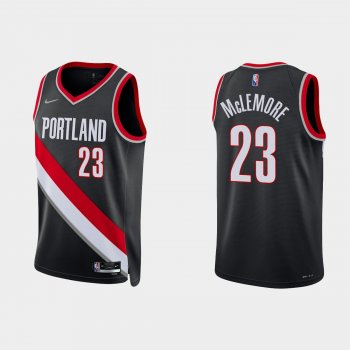 Portland Trail Blazers Ben McLemore #23 Nike 2021/22 75th Anniversary Diamond Black Jersey Icon