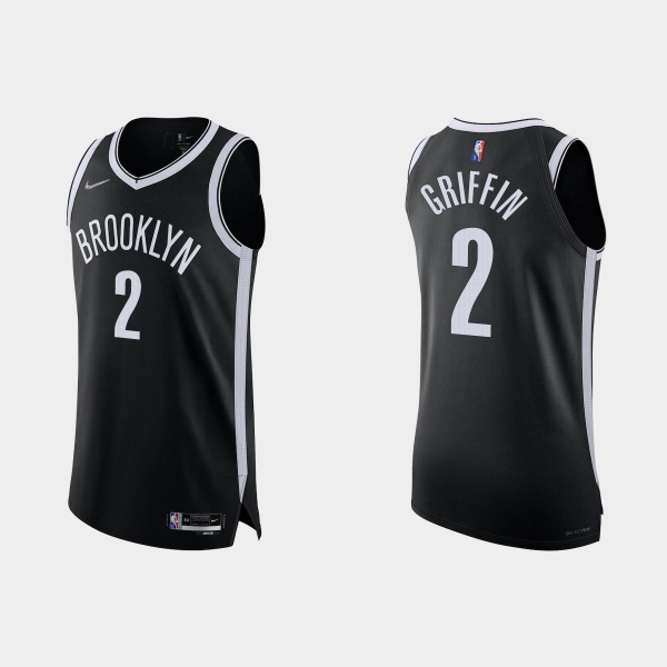 Brooklyn Nets Blake Griffin #2 2021/22 75th Anniversary Diamond Black Authentic Jersey