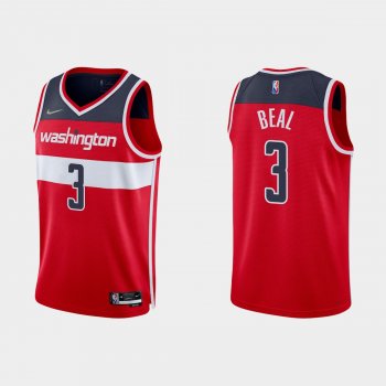 Washington Wizards Bradley Beal #3 Nike 2021/22 75th Anniversary Diamond Red Jersey Icon